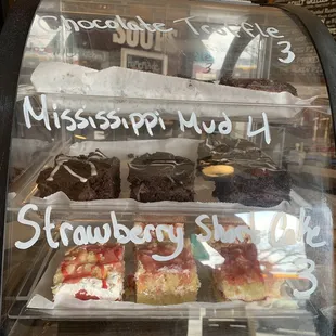 The desert offerings are very tempting.