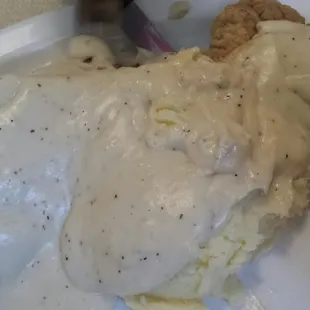 Chicken fried steak sandwich.  Gravy was amazing!