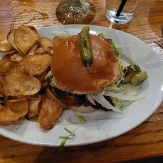 CHIPOTLE SALMON BURGER