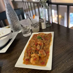 Shrimp and Grit Cake