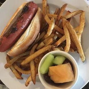 Hot Dog and Cheese Burger