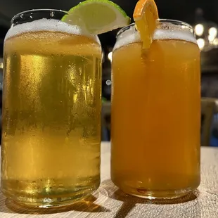 Wheat beer and lager