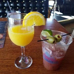 $4 bloody mary and mimosa (already drank some, they come out fuller!)!