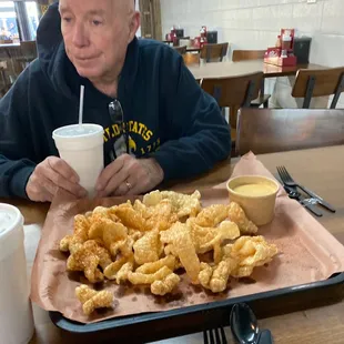 Pork rinds &amp; queso