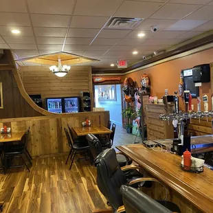 the interior of the restaurant