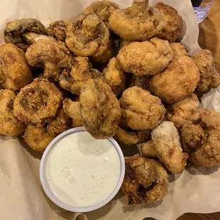 Fried mushrooms