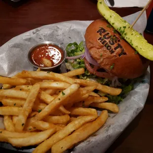 The Rusty Melon Reaper burger