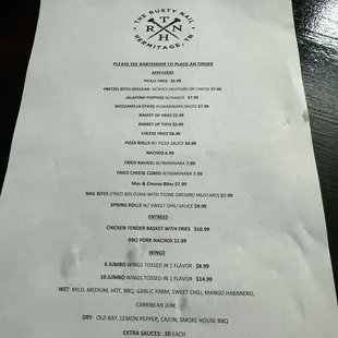 Menu February 2024
