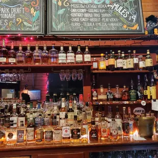 Thebwgiskey/Bourbon selection tends to be crazyy