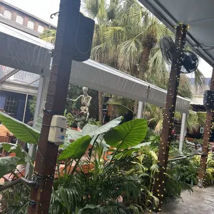 Outside seating area (all ages) between rusty nail and the side car