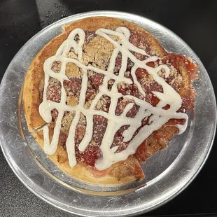 Raspberry Dessert Pizza