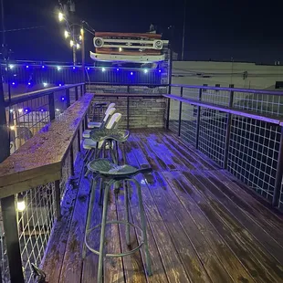Upper level balcony, so cool!
