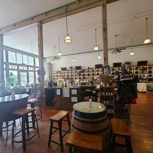 the interior of the winery