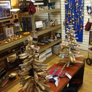 A section with some hand-made crafts.