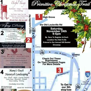 3rd Annual Primitive Christmas Trail. Mark your calendars.....