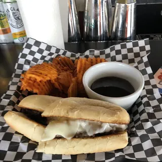 Prime Rib Dip Sandwich