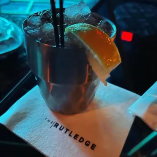 Cocktail in the speakeasy