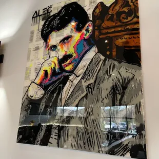 So cool  Art piece on Nikola Tesla