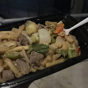 Noodles with beef