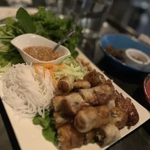 Spring roll plate