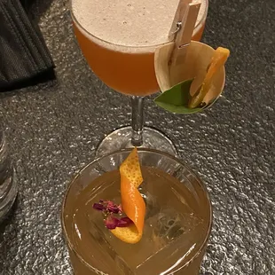 Mango cocktail + Hibiki cocktail