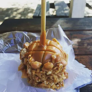 Caramel apple Captain peanut brittle
