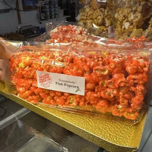 Pink popcorn