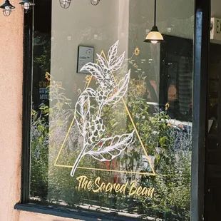 the front window of a restaurant