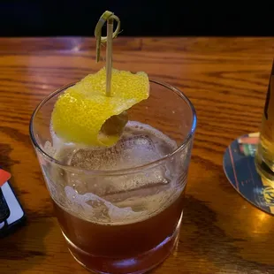 This drink right here, the interlude(name of drink) is amazing! Bartender was very accommodating and attentive. Real cool dude.