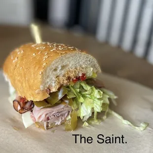 Brought  home the beast and the saint.