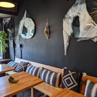 interior, sushi and sashimi