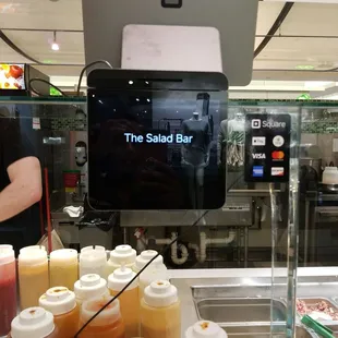 a variety of condiments