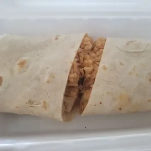 Chicken burrito