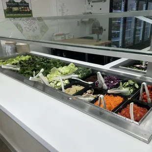 Salad bar - Glove up and start here