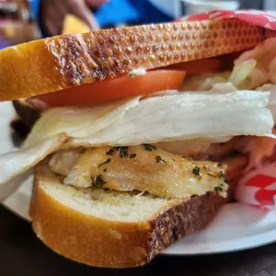 Smoked Halibut Sandwich