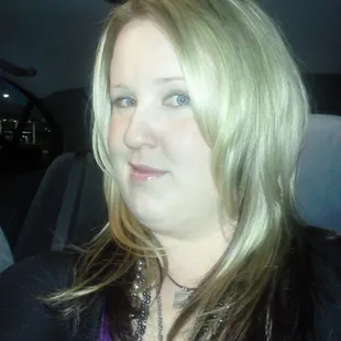 Blonde Highlights with a Red-brown under neath! I loved it!