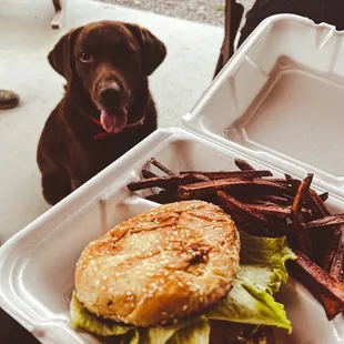 The Deacon Burger with Deacon Himself