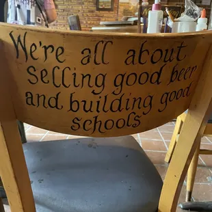 All about selling good beer ans building good schools