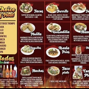 Quick peek of our full menu !