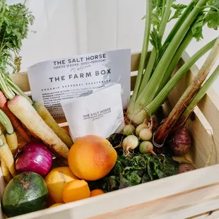 a crate of fresh produce