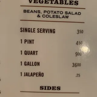 Vegetables