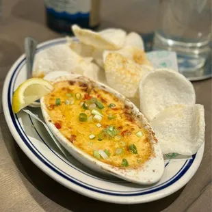 Baked Pimento Crab Dip.