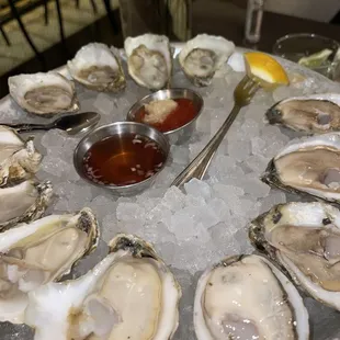 oysters, shellfish, mussels, oysters and mussels, food