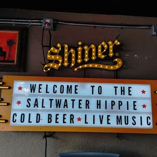 a neon sign