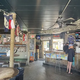 Looking in from entrance