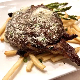 a steak and french fries