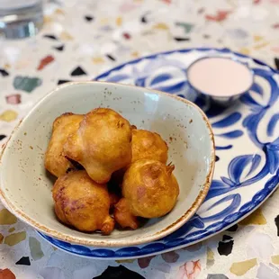 Ale Battered Bacon Wrapped Dates