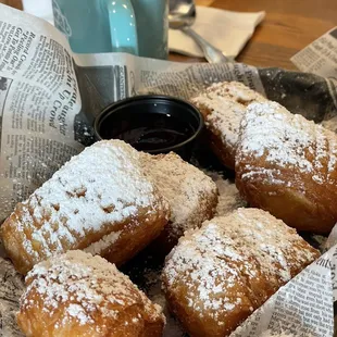 food, dough desserts, donuts