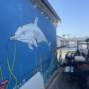 Dolphin mural