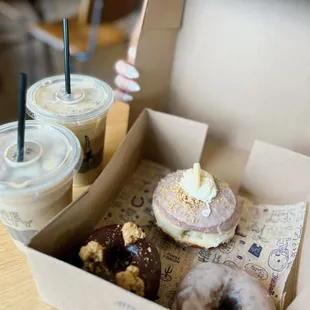 Cereal milk latte &amp; specialty donuts